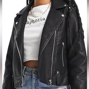 Topshop leather jacket
